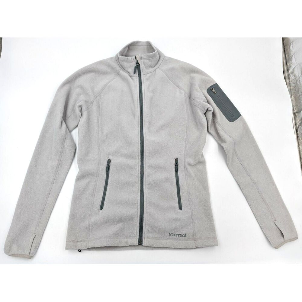 Marmot Flashpoint Women's Size Small Fleece Jacket Gray Polartec